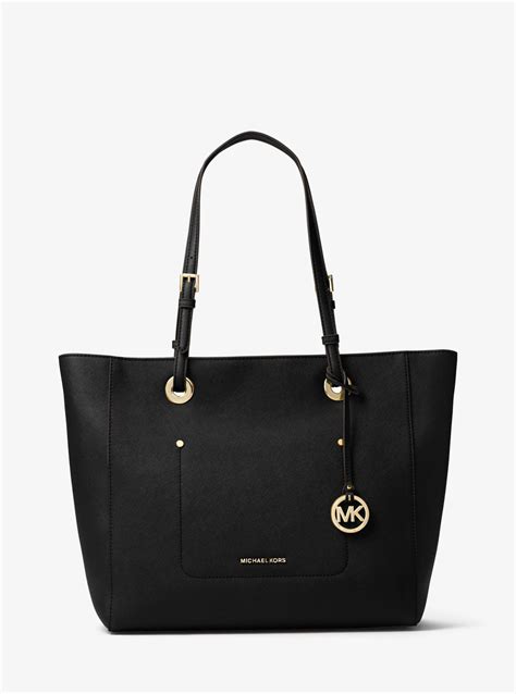 michael kors leather tote|michael kors saffiano leather tote.